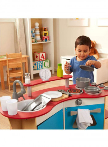 Cook's Corner Wooden Play Kitchen