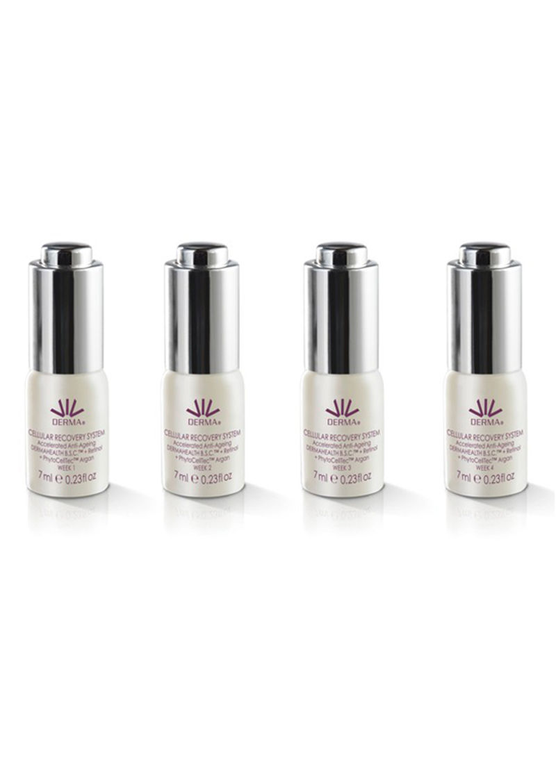 Set Of 4 Cellular Recovery Serum System 7ml