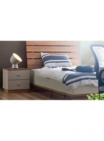 Moonlight Twin Bed With Raised Headboard Multicolour 120 x 200centimeter