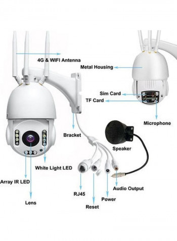 4G Ball Machines 18X Camera Humanoid Detection & Auto Tracking Camera
