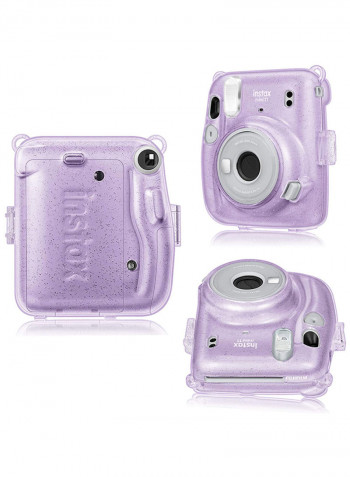 Fujifilm Instax Mini 11 Instant Camera With Transparent Case And Plain Film 20 Sheets