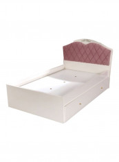 Isabella Twin Bed White/Pink 208x120x143centimeter