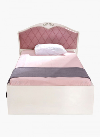 Isabella Twin Bed White/Pink 208x120x143centimeter