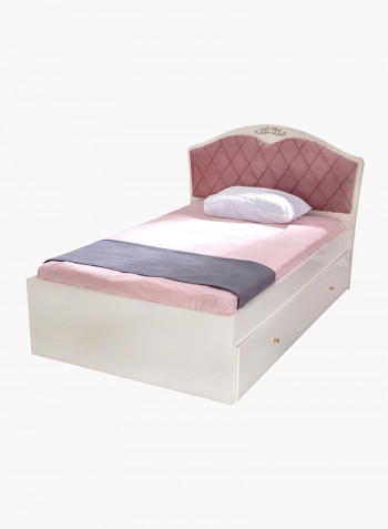 Isabella Twin Bed White/Pink 208x120x143centimeter
