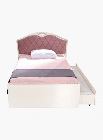 Isabella Twin Bed White/Pink 208x120x143centimeter