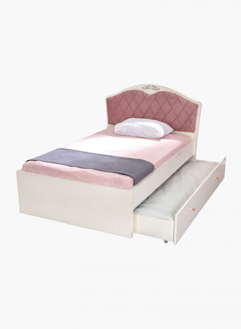 Isabella Twin Bed White/Pink 208x120x143centimeter