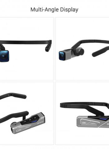EP7 Head Wearable 4K 60fps Video Camera With Remote Control