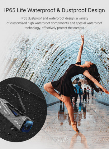 EP7 Head Wearable 4K 60fps Video Camera With Remote Control