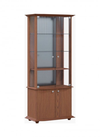 Montoya Curio Cabinet Brown 182 x 71cm