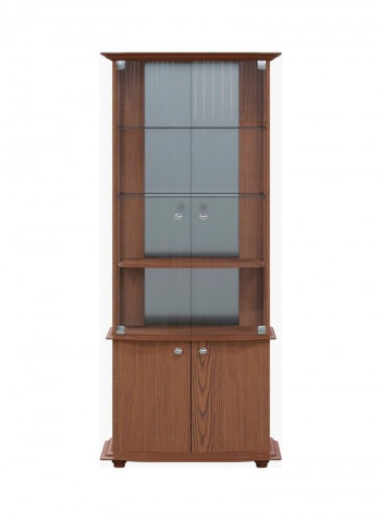 Montoya Curio Cabinet Brown 182 x 71cm