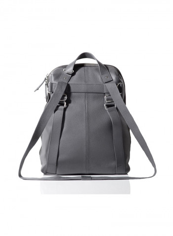 Hartland Leather Baby Daiper Backpack - Pewter