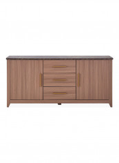 Kayna 3-Drawer Sideboard Brown