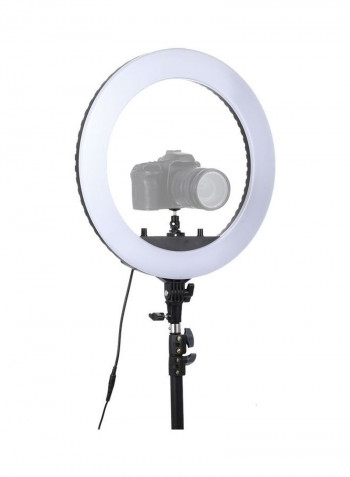 Dimmable Anchor Photography LED Ring Light Black/White