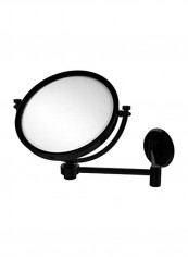 Wall Mounted Magnification Mirror Black 8inch
