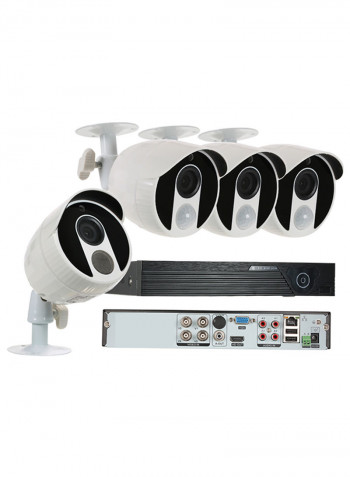 4CH 1080N Digital Video Recorder With 1080P AHD White
