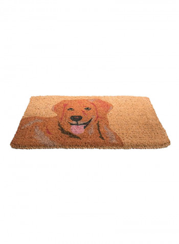 Golden Retriever Printed Coir Doormat 1X18X30inch