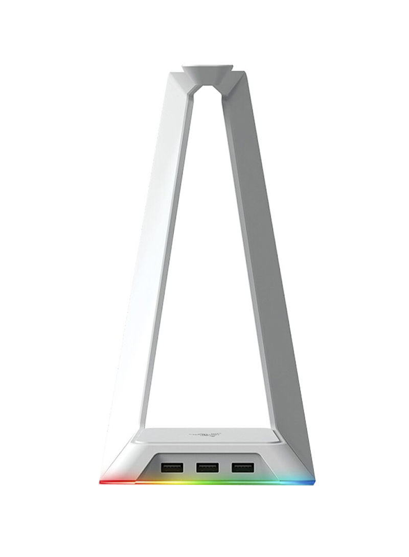 Chroma Enabled Detachable Base Headset Stand Silver