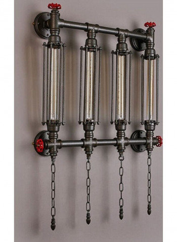 Water Pipe Wall Light Yellow 62x13x85centimeter
