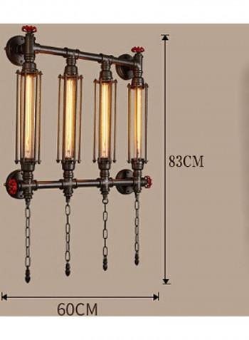 Water Pipe Wall Light Yellow 62x13x85centimeter