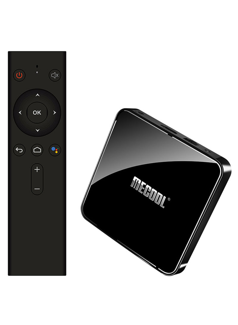 4K UHD KM3 RARE Smart Android TV Box With Remote WT2033 Black