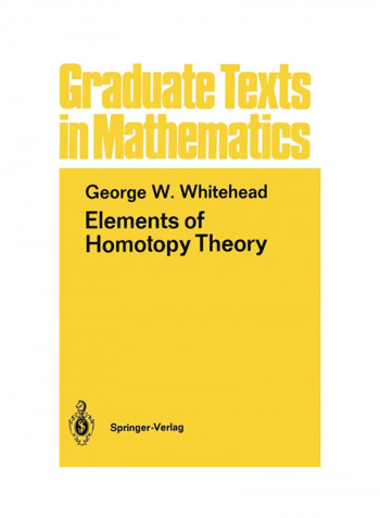 Elements Of Homotopy Theory Hardcover 3