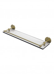 Tempered Gallery Rail Glass Shelf Gold/Clear 22inch