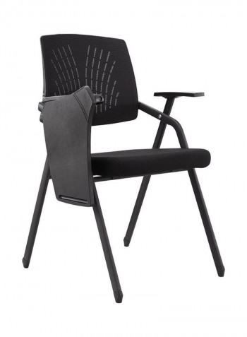 Full Cushion Chair with Armrest Black