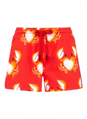 Fiona St Valentin 2020 Printed Swim Shorts Medicis Red/Orange/White