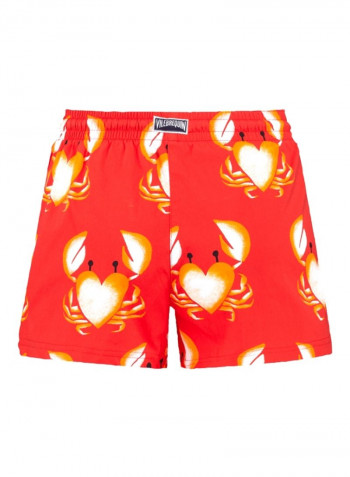 Fiona St Valentin 2020 Printed Swim Shorts Medicis Red/Orange/White