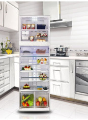 Refrigerator Fruit Vegetable Themed Wall Sticker Multicolour 60x90cm