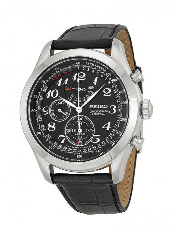 Men's Leather Chronograph Wrist Watch Spc133P1