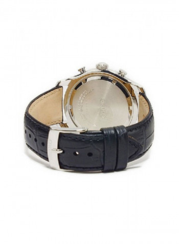 Men's Leather Chronograph Wrist Watch Spc133P1