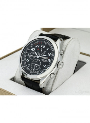 Men's Leather Chronograph Wrist Watch Spc133P1