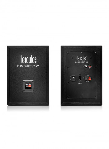 Djmonitor 42 4 Inch Active Multimedia Speakers (Pair) 4780886 Black