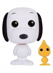 Pop! Peanuts Flocked Snoopy And Woodstock Vinyl Figure 4x7inch