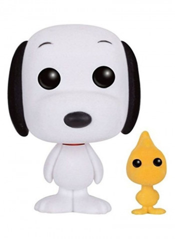 Pop! Peanuts Flocked Snoopy And Woodstock Vinyl Figure 4x7inch