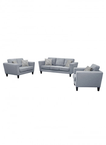 One Seater Cathy Sofa With Scatter Cushion Grey/White