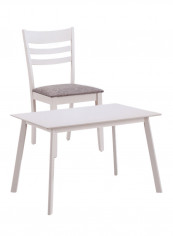 Pheonix 4-Seater Dining Set Grey