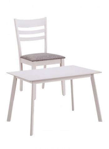 Pheonix 4-Seater Dining Set Grey