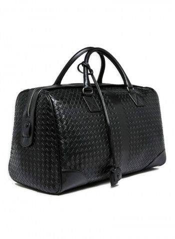 Woven Imperial Duffel Bag Black