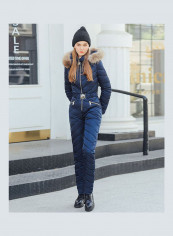 Long Sleeves Hooded Jumpsuit Blue reviews Long Sleeves Hooded Jumpsuit Blue