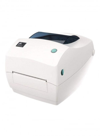 Monochrome Desktop Direct Thermal Transfer Printer 23.9 x 20.1 x 17.3cm White/Blue