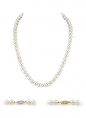 Round Cultured Pearl Necklace