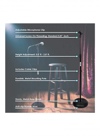 Universal Mic Mount PMKS5 Black