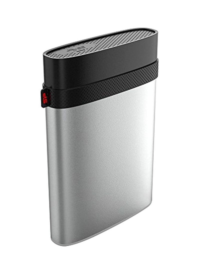 HFS And Time Machine Supported External Hard Drive 4TB Silver/Black