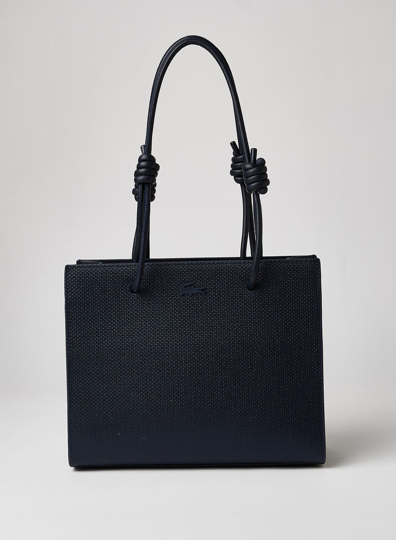 Textured Leather Shopper Eclipse