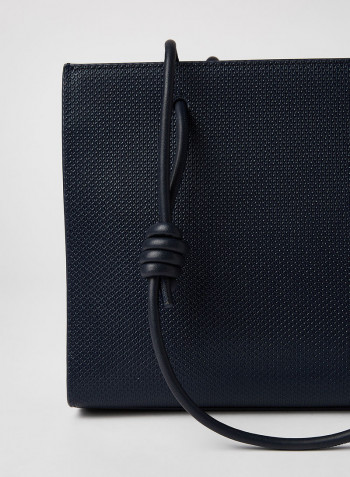 Textured Leather Shopper Eclipse