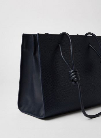 Textured Leather Shopper Eclipse