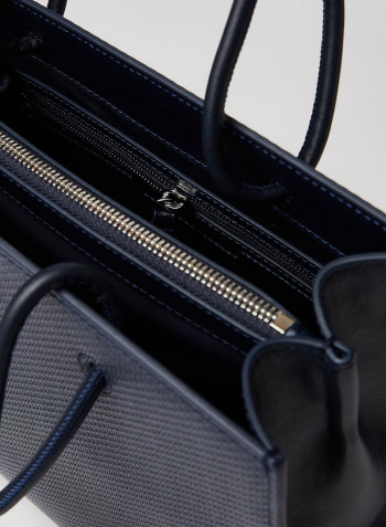 Textured Leather Shopper Eclipse