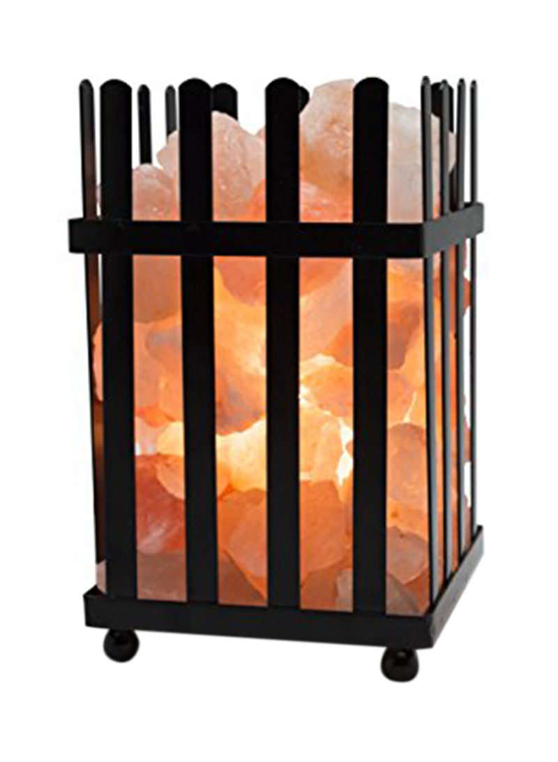 Himalayan Picket Fence Style Basket lamp 5-8 Pounds, Amber Glow 7.9X4.7X4.7 inch